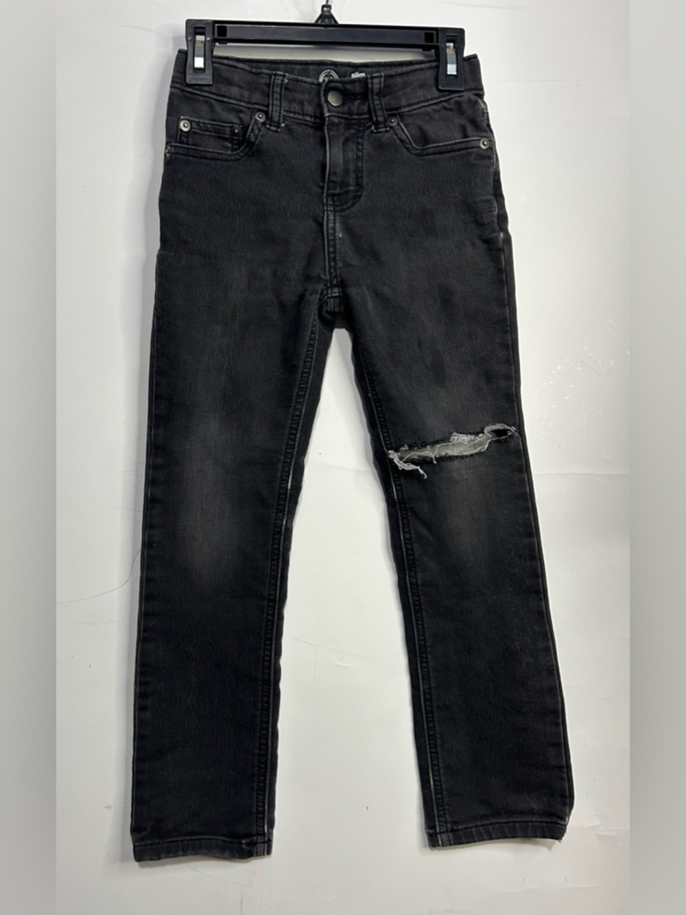 5 for $25🔥Wonder Nation Black Distressed Knee Jeans Boys Size 6 Slim